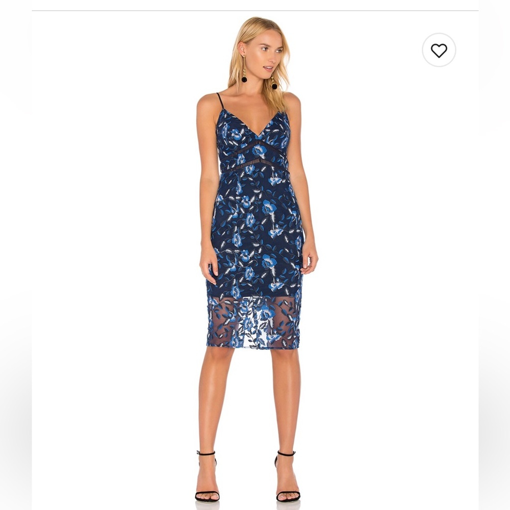 Bardot Sapphire Midi Dress in Floral
